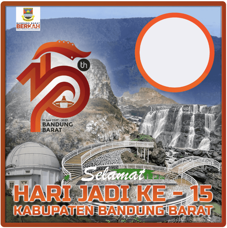 Twibbon HUT Kabupaten Bandung Barat ke-15 Tahun 2022