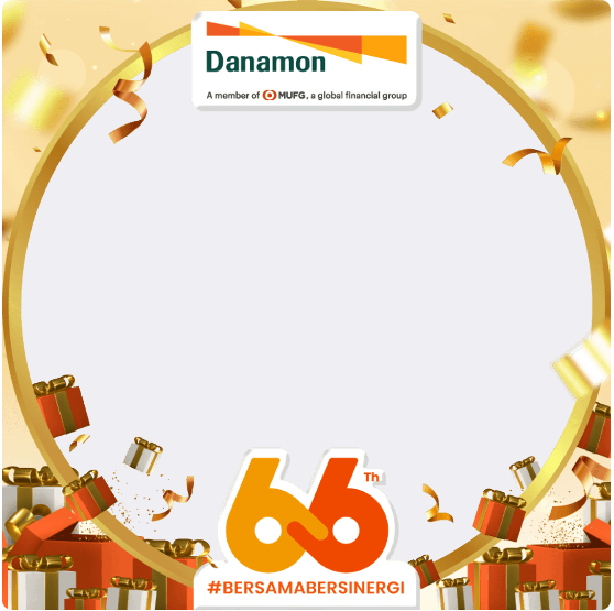 Twibbon HUT Bank Danamon ke-66 Tahun 2022