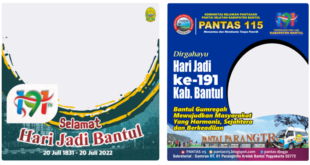 Twibbon HUT Kabupaten Bantul ke-191 Tahun 2022