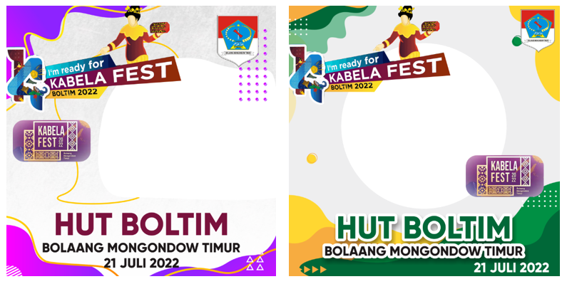 Twibbon HUT Kabupaten Boltim ke-14 Tahun 2022