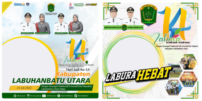 Twibbon HUT Kabupaten Labura ke-14 Tahun 2022
