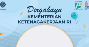 Twibbon HUT Kemnaker ke-75 Tahun 2022