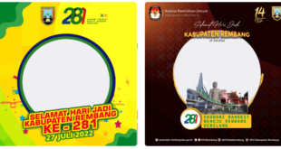 Twibbon HUT Kabupaten Rembang ke-281 Tahun 2022