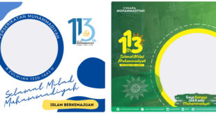 Twibbon Milad Muhammadiyah ke-113 Tahun 2022