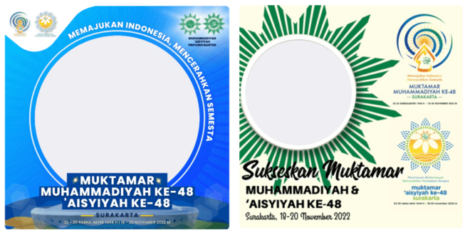 Twibbon Muktamar Muhammadiyah Aisyiyah ke-48 Tahun 2022