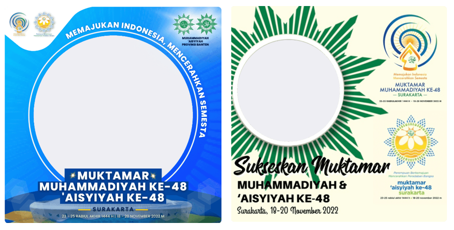 Twibbon Muktamar Muhammadiyah Aisyiyah ke-48 Tahun 2022