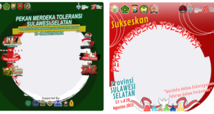 Twibbon Pekan Merdeka Toleransi Sulsel Tahun 2022