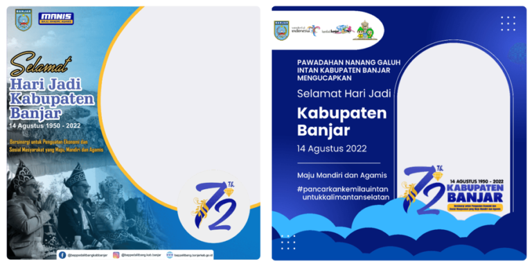 Twibbon HUT Kabupaten Banjar ke-72 Tahun 2022