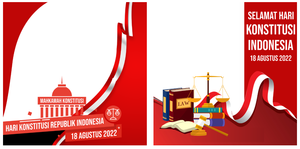 Twibbon Hari Konstitusi Indonesia ke-77 Tahun 2022