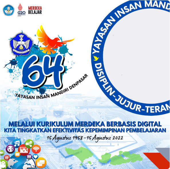 Twibbon HUT Yayasan Insan Mandiri Denpasar ke-64 Tahun 2022