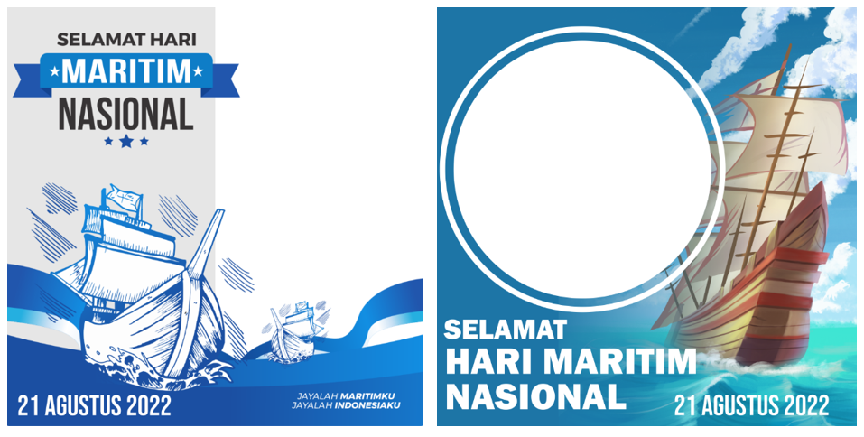 Twibbon Hari Maritim Nasional Tahun 2022