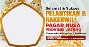 Twibbon Rakerwil dan Pelantikan PW PSNU Pagar Nusa Jateng Tahun 2022