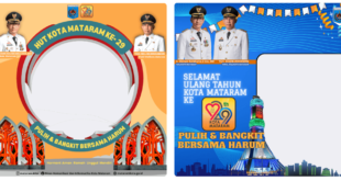 Twibbon HUT Kota Mataram ke-29 Tahun 2022