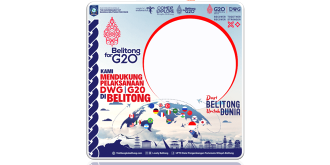 Twibbon G20 Belitong Tahun 2022