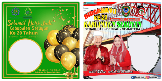 Twibbon HUT Kabupaten Seruyan ke-20 Tahun 2022