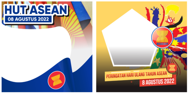 Twibbon HUT ASEAN ke-55 Tahun 2022