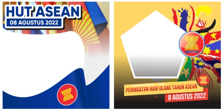 Twibbon HUT ASEAN ke-55 Tahun 2022