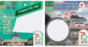 Twibbon HUT Kabupaten Bekasi ke-72 Tahun 2022