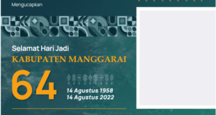 Twibbon HUT Kabupaten Manggarai ke-64 Tahun 2022