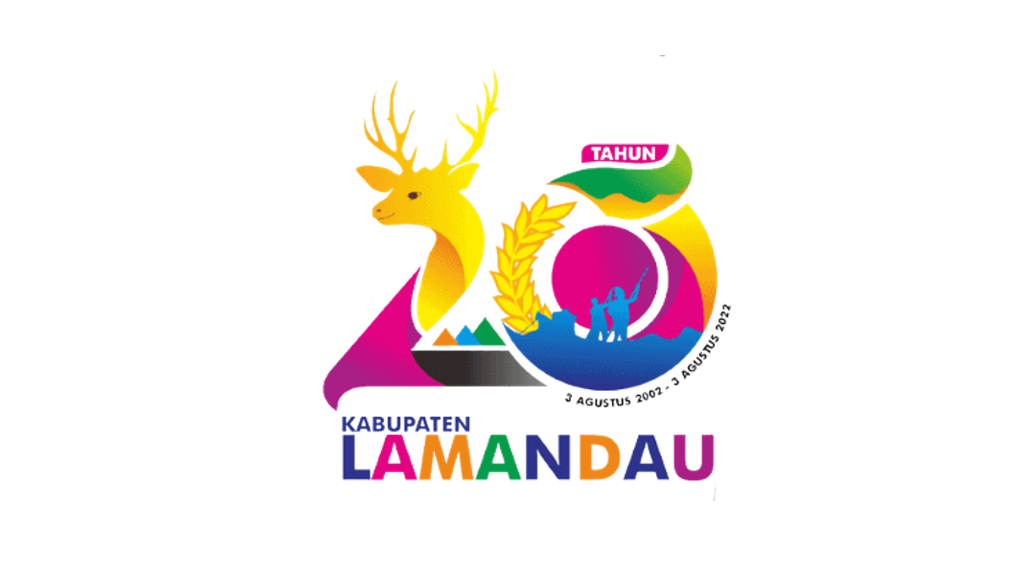 Logo HUT Kabupaten Lamandau ke-20 Tahun 2022