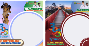 Twibbon HUT Kabupaten Kebumen ke-393 Tahun 2022