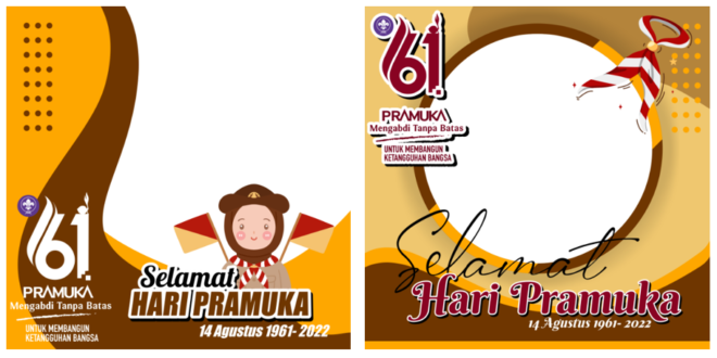 Twibbon Hari Pramuka Nasional ke-61 Tahun 2022