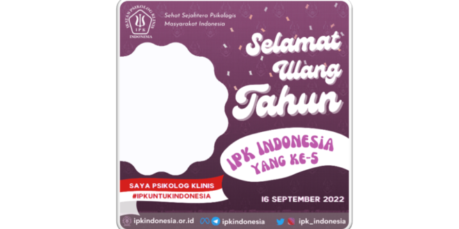 Twibbon HUT IPK Indonesia ke-5 Tahun 2022