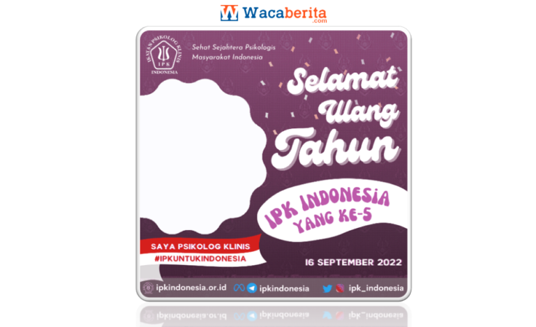 Twibbon HUT IPK Indonesia ke-5 Tahun 2022