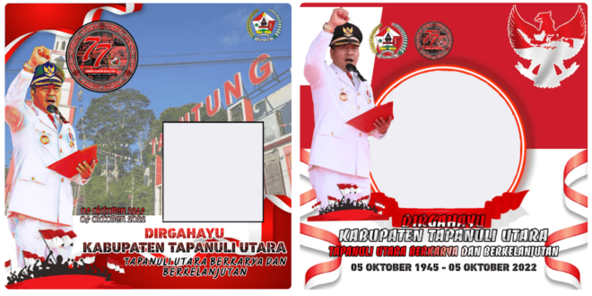 Twibbon HUT Kabupaten Tapanuli Utara ke-77 Tahun 2022