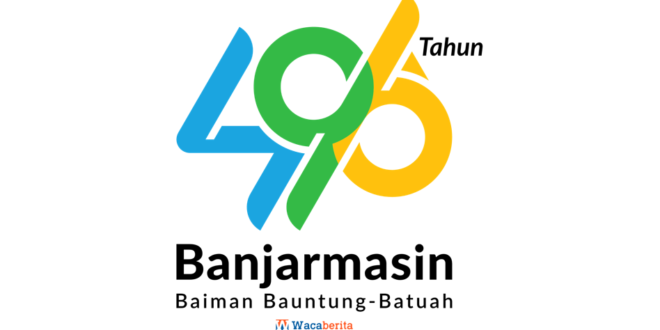 Logo Hari Jadi Kota Banjarmasin ke-496 Tahun 2022 PNG CDR