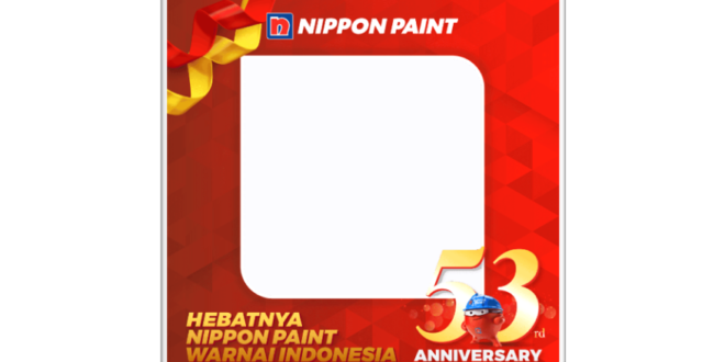 Twibbon HUT Nippon Paint ke-53 Tahun 2022
