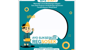 Twibbon Sukseskan REGSOSEK Tahun 2022