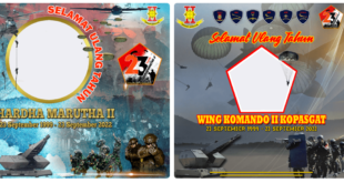 Twibbon HUT Wingko II Kopasgat ke-23 Tahun 2022