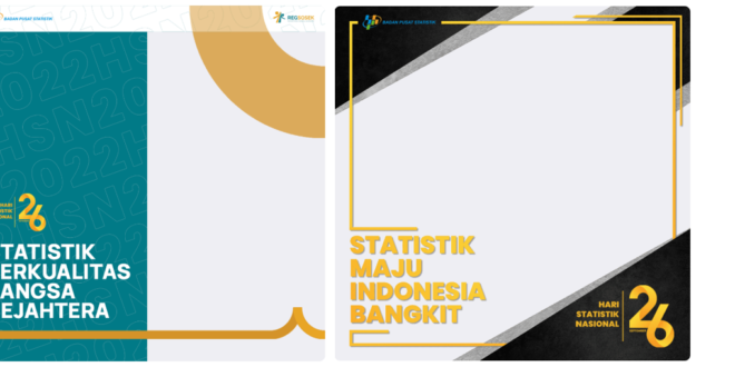 Twibbon Hari Statistik Nasional Tahun 2022