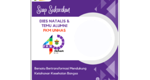 Twibbon Dies Natalis FKM UNHAS ke-40 Tahun 2022