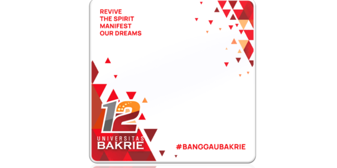 Twibbon Dies Natalis Universitas Bakrie Tahun 2022