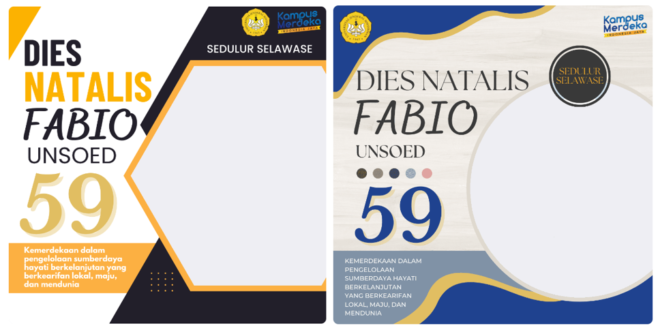 Twibbon Dies Natalis FABIO UNSOED ke-59 Tahun 2022