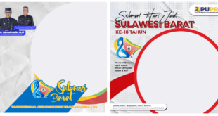 Twibbon HUT Provinsi Sulbar ke-18 Tahun 2022