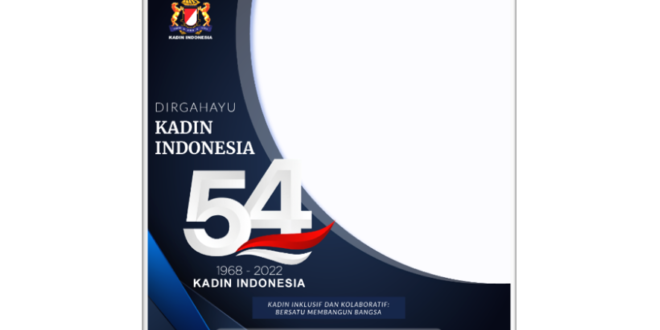 Twibbon HUT KADIN Indonesia ke-54 Tahun 2022