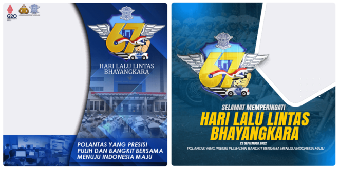 Twibbon Hari Lalu Lintas Bhayangkara ke-67 Tahun 2022