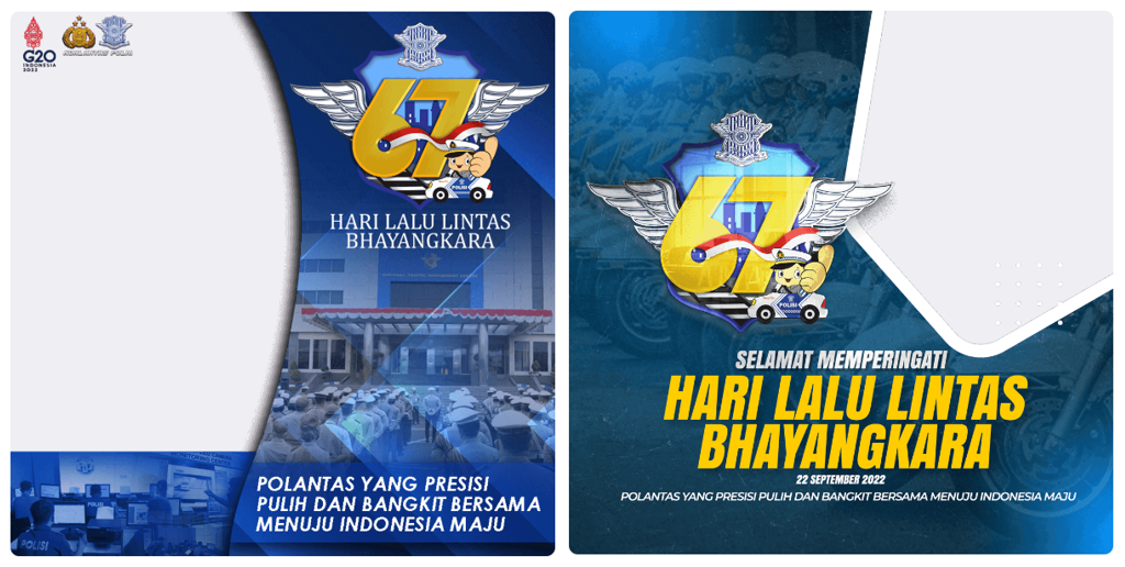 Twibbon Hari Lalu Lintas Bhayangkara ke-67 Tahun 2022