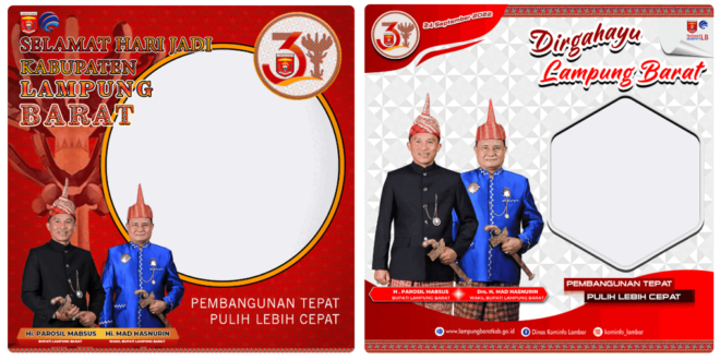 Twibbon HUT Kabupaten Lambar ke-31 Tahun 2022