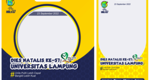 Twibbon Dies Natalis UNILA ke-57 Tahun 2022