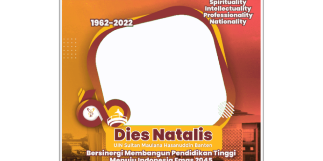 Twibbon Dies Natalis UIN SMH Banten ke-60 Tahun 2022