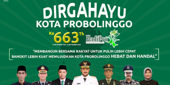 Unduh Banner HUT Kabupaten Probolinggo ke-663 Tahun 2022
