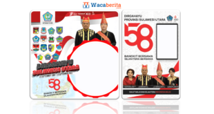 Twibbon HUT Provinsi Sulawesi Utara ke-58 Tahun 2022