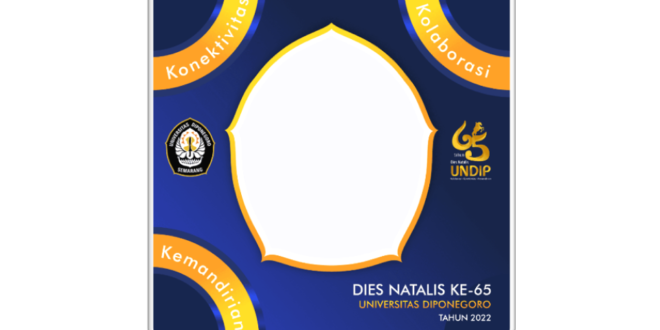 Twibbon Dies Natalis UNDIP ke-65 Tahun 2022