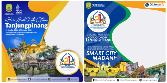 Twibbon HUT Kota Tanjungpinang ke-21 Tahun 2022