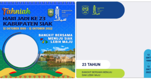 Twibbon HUT Kabupaten Siak ke-23 Tahun 2022