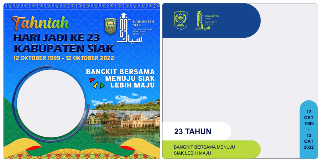 Twibbon HUT Kabupaten Siak ke-23 Tahun 2022
